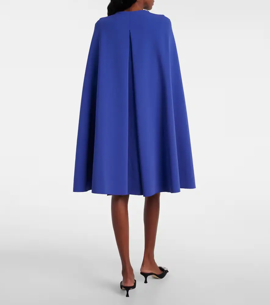 Roksanda Twiggy caped crêpe cocktail dress | Thumbnail 4 Roksanda Twiggy caped crêpe cocktail dress | Thumbnail 4
