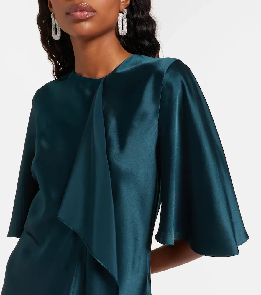 Roksanda Naiara draped silk satin top | Thumbnail 2