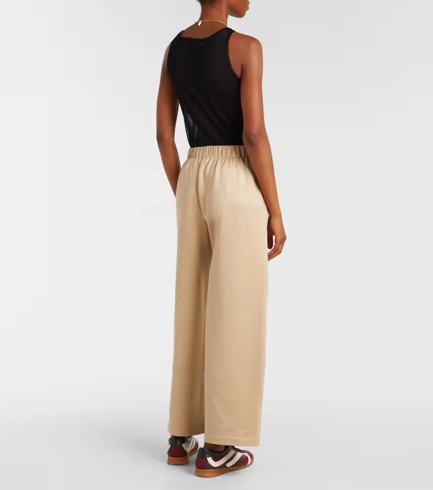 Max Mara Filovia silk and cotton wide-leg pants | Thumbnail 3 Max Mara Filovia silk and cotton wide-leg pants | Thumbnail 3
