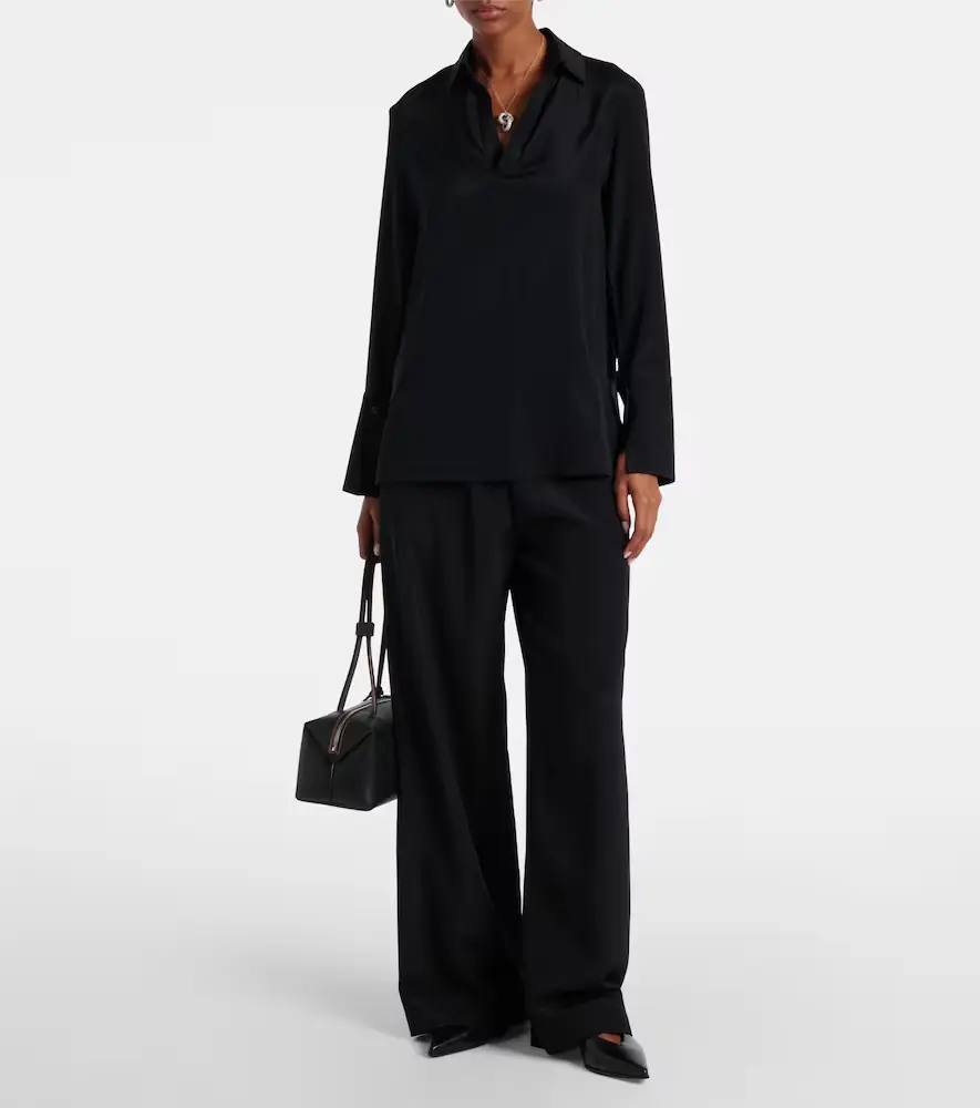 Max Mara Dover silk-blend cady blouse | Thumbnail 2 Max Mara Dover silk-blend cady blouse | Thumbnail 2