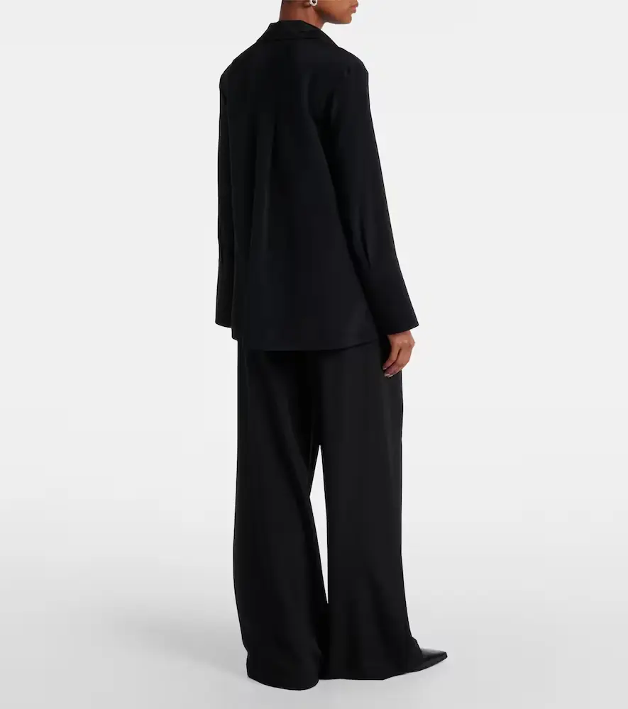 Max Mara Dover silk-blend cady blouse | Thumbnail 3 Max Mara Dover silk-blend cady blouse | Thumbnail 3