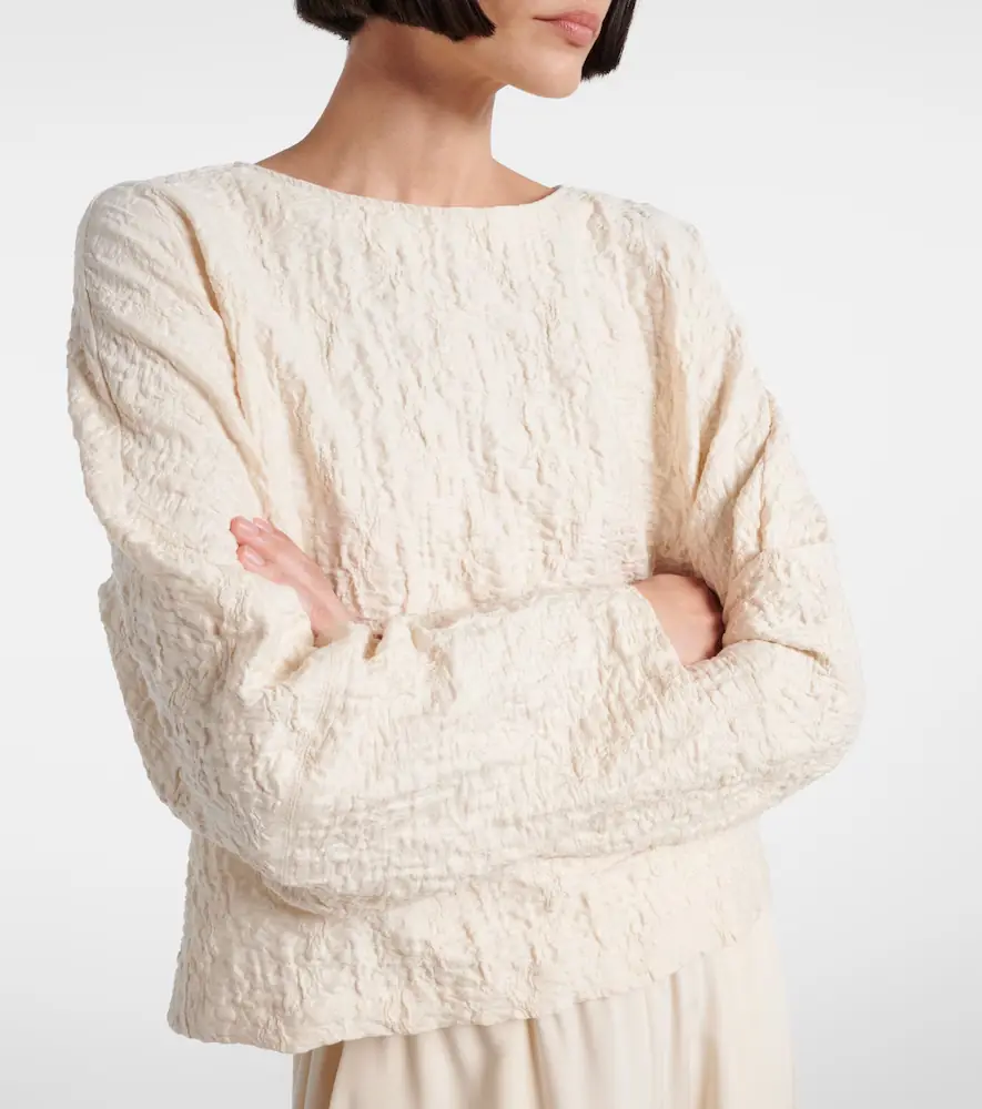 Max Mara Pepaia cotton-blend jersey top | Thumbnail 3 Max Mara Pepaia cotton-blend jersey top | Thumbnail 3