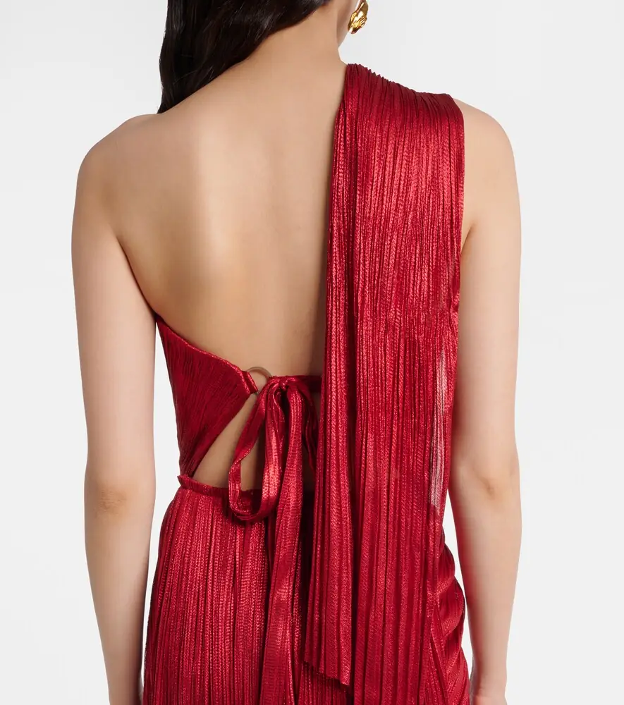 Maria Lucia Hohan Claudine scarf-detail silk mousseline gown | Thumbnail 4