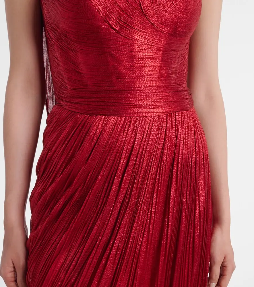 Maria Lucia Hohan Claudine scarf-detail silk mousseline gown | Thumbnail 5