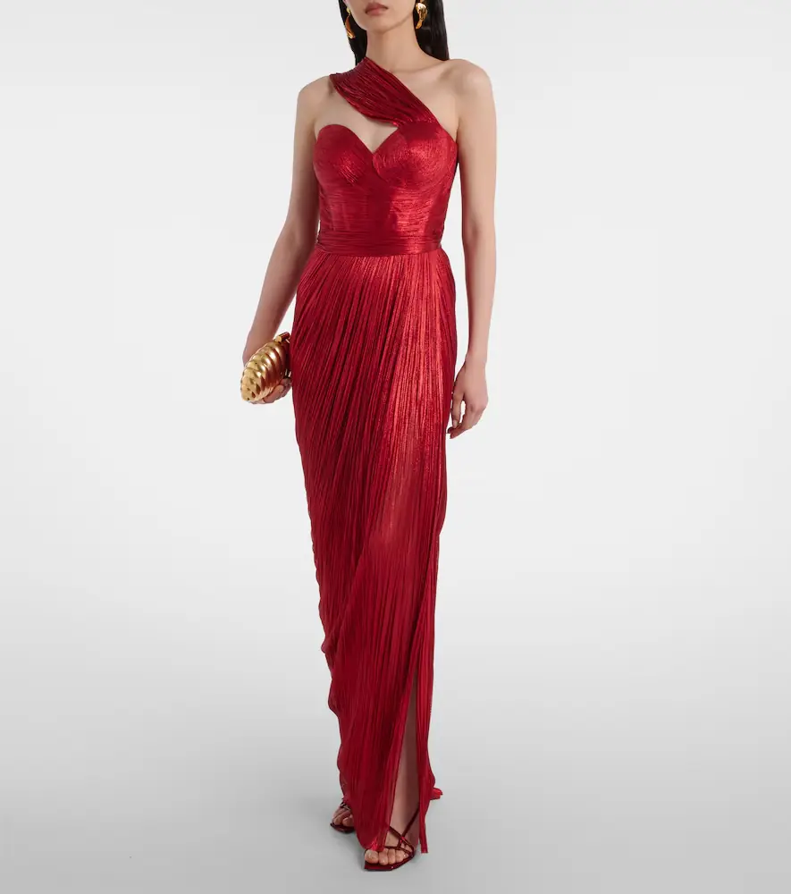 Maria Lucia Hohan Claudine scarf-detail silk mousseline gown | Thumbnail 7