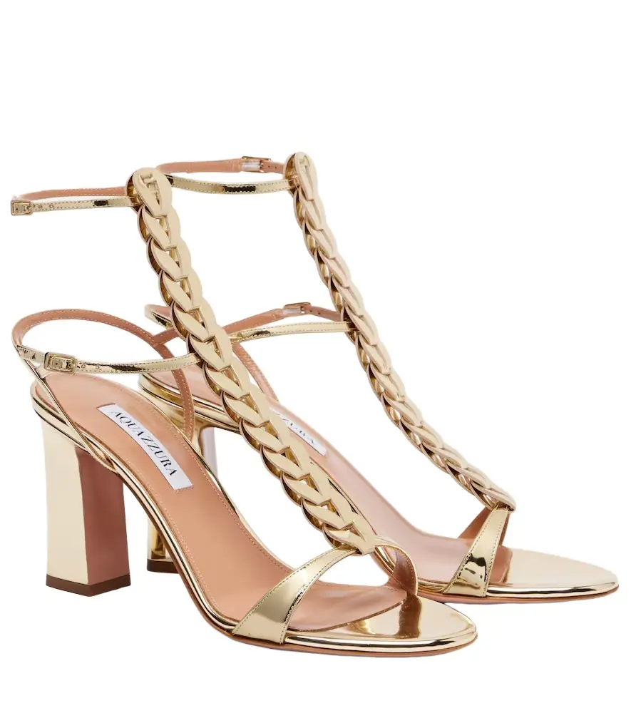 Aquazzura Destiny Gladiator 85 leather sandals