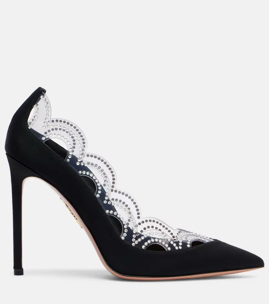 Aquazzura Je T'Aime 105 embellished pumps | Thumbnail 4 Aquazzura Je T'Aime 105 embellished pumps | Thumbnail 4