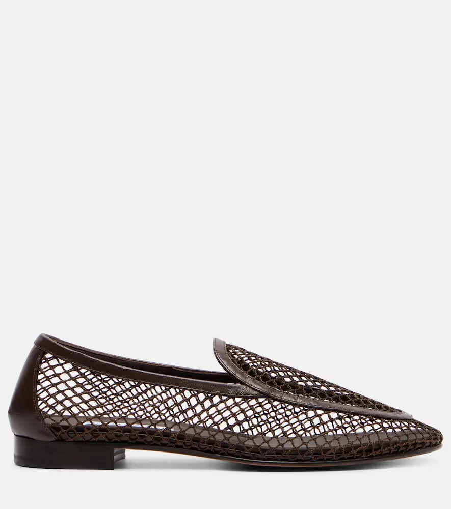 Aquazzura Saint Germain leather-trimmed moccasins | Thumbnail 3 Aquazzura Saint Germain leather-trimmed moccasins | Thumbnail 3