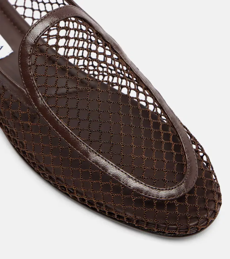 Aquazzura Saint Germain leather-trimmed moccasins | Thumbnail 4 Aquazzura Saint Germain leather-trimmed moccasins | Thumbnail 4