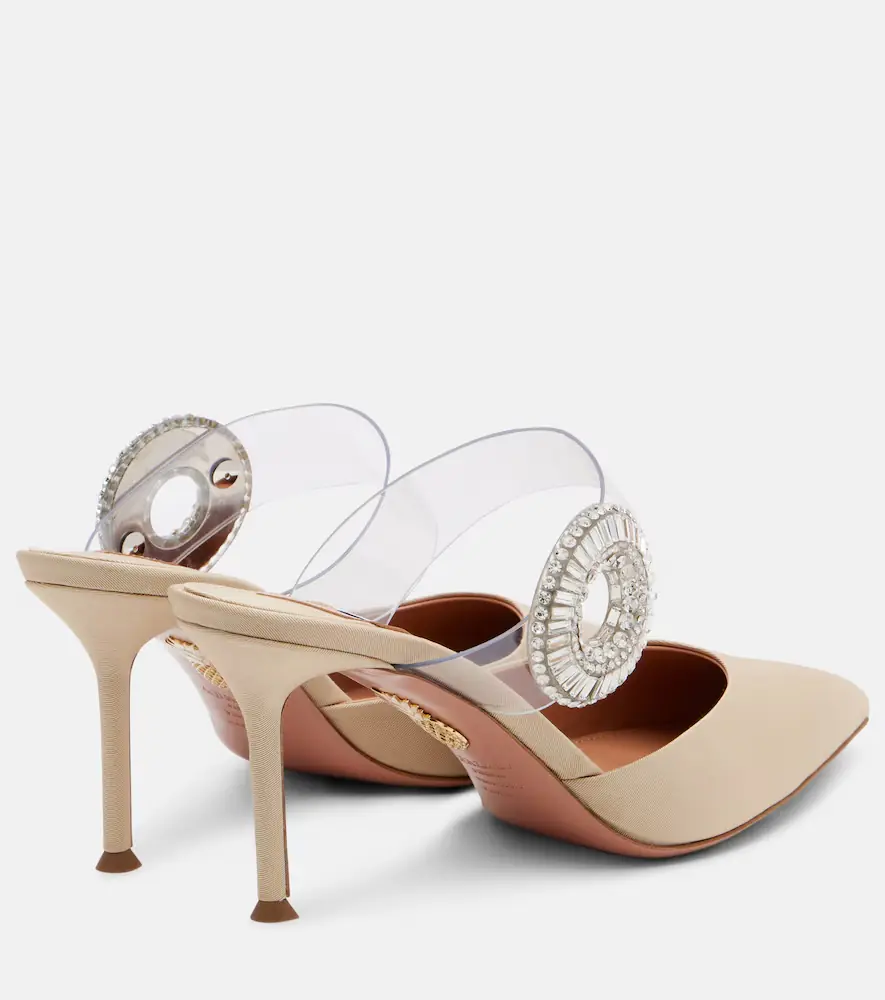 Aquazzura Crystal Hoop embellished PVC mules | Thumbnail 3 Aquazzura Crystal Hoop embellished PVC mules | Thumbnail 3