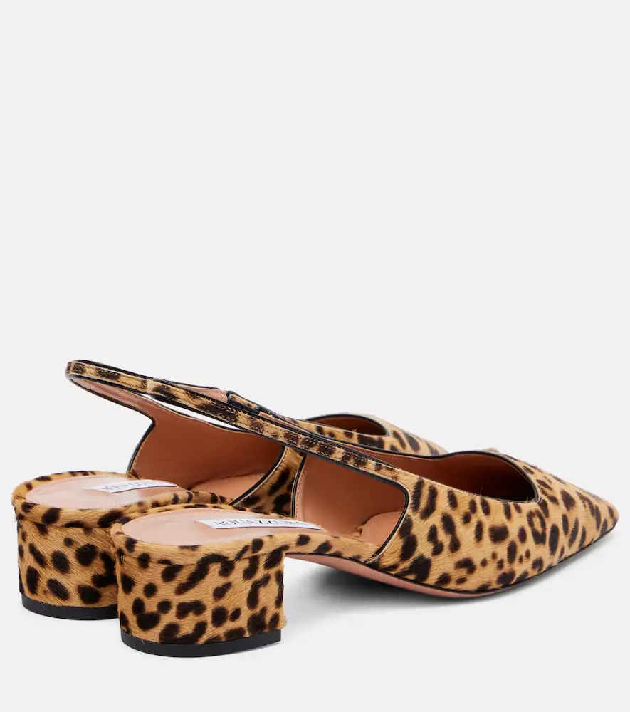 Aquazzura Ginza 35 calf hair slingback pumps | Thumbnail 4 Aquazzura Ginza 35 calf hair slingback pumps | Thumbnail 4