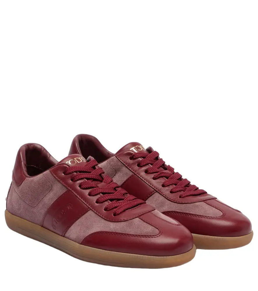 Tod's Tabs leather and suede sneakers