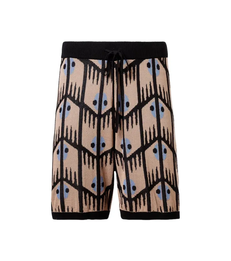 Commas Jacquard shorts