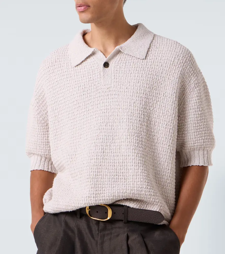 Commas Knitted cotton polo shirt | Thumbnail 2