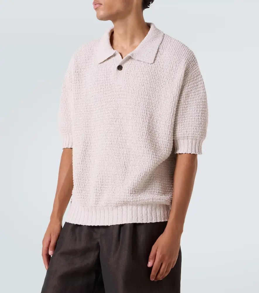 Commas Knitted cotton polo shirt | Thumbnail 4