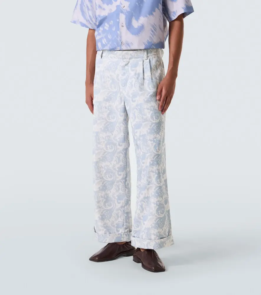 Commas Printed cotton-blend wide-leg pants | Thumbnail 3 Commas Printed cotton-blend wide-leg pants | Thumbnail 3
