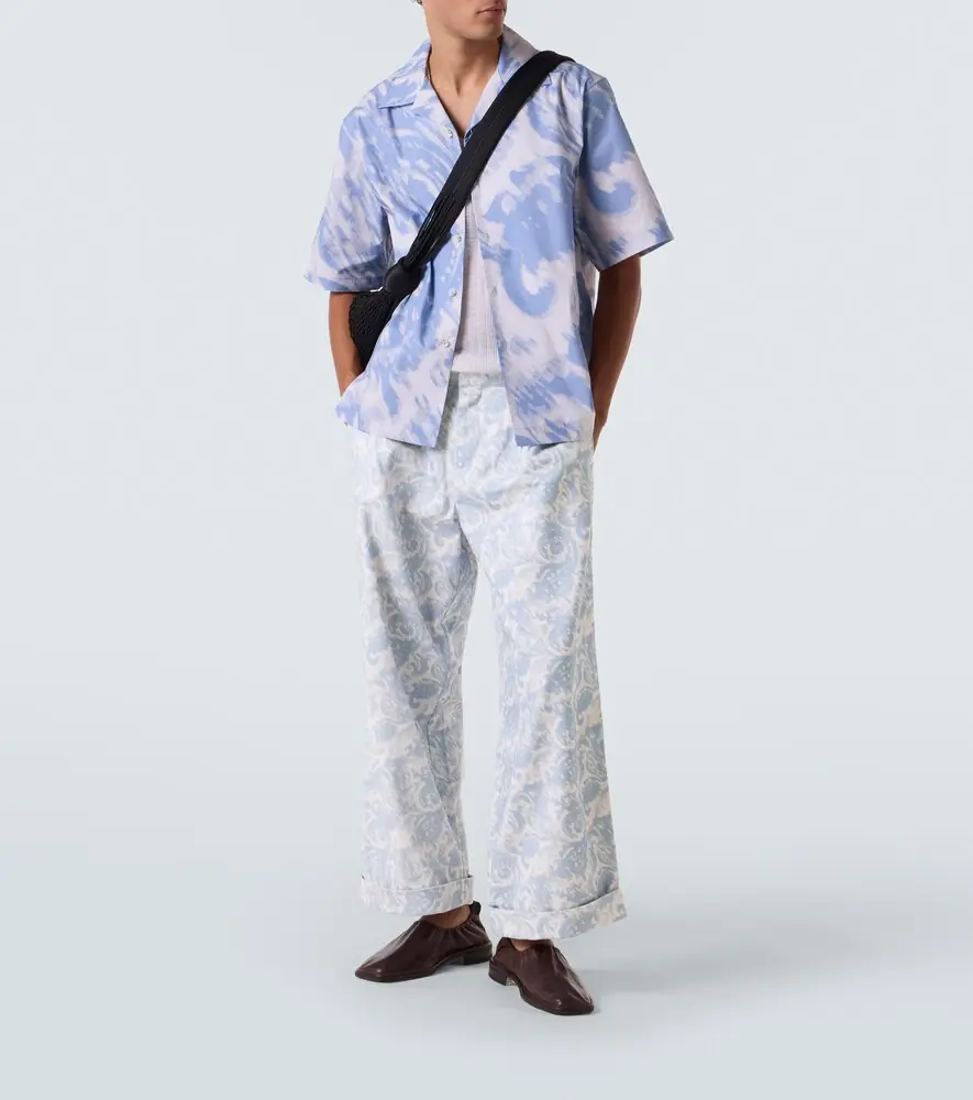 Commas Printed cotton-blend wide-leg pants | Thumbnail 4 Commas Printed cotton-blend wide-leg pants | Thumbnail 4