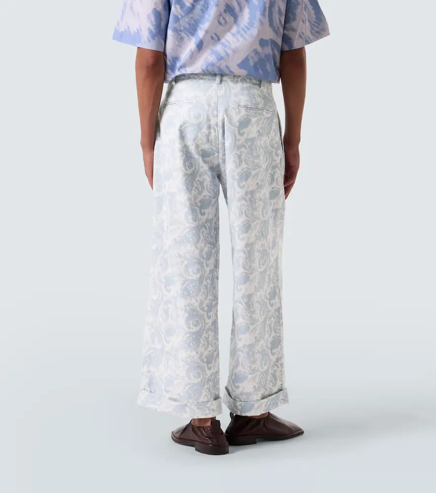 Commas Printed cotton-blend wide-leg pants | Thumbnail 5 Commas Printed cotton-blend wide-leg pants | Thumbnail 5