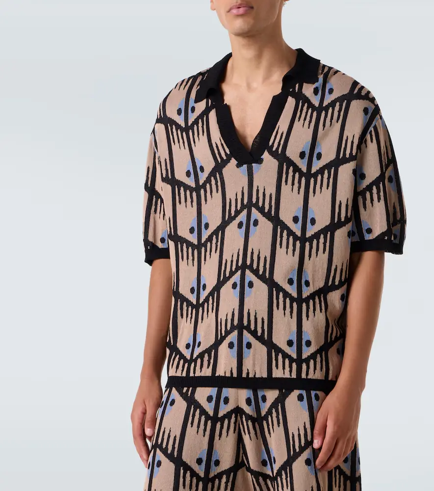 Commas Jacquard polo shirt | Thumbnail 2