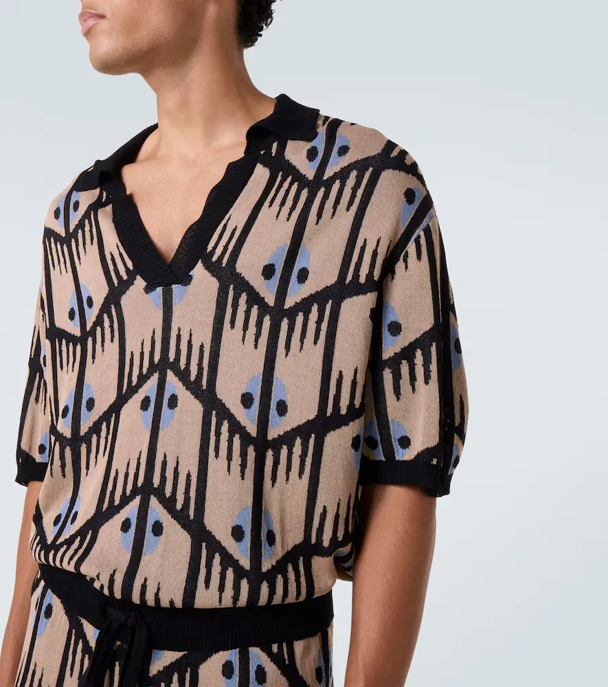 Commas Jacquard polo shirt | Thumbnail 5