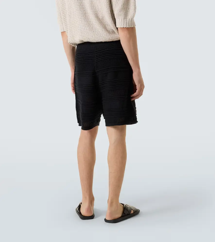 Commas Cotton-blend crochet Bermuda shorts | Thumbnail 2