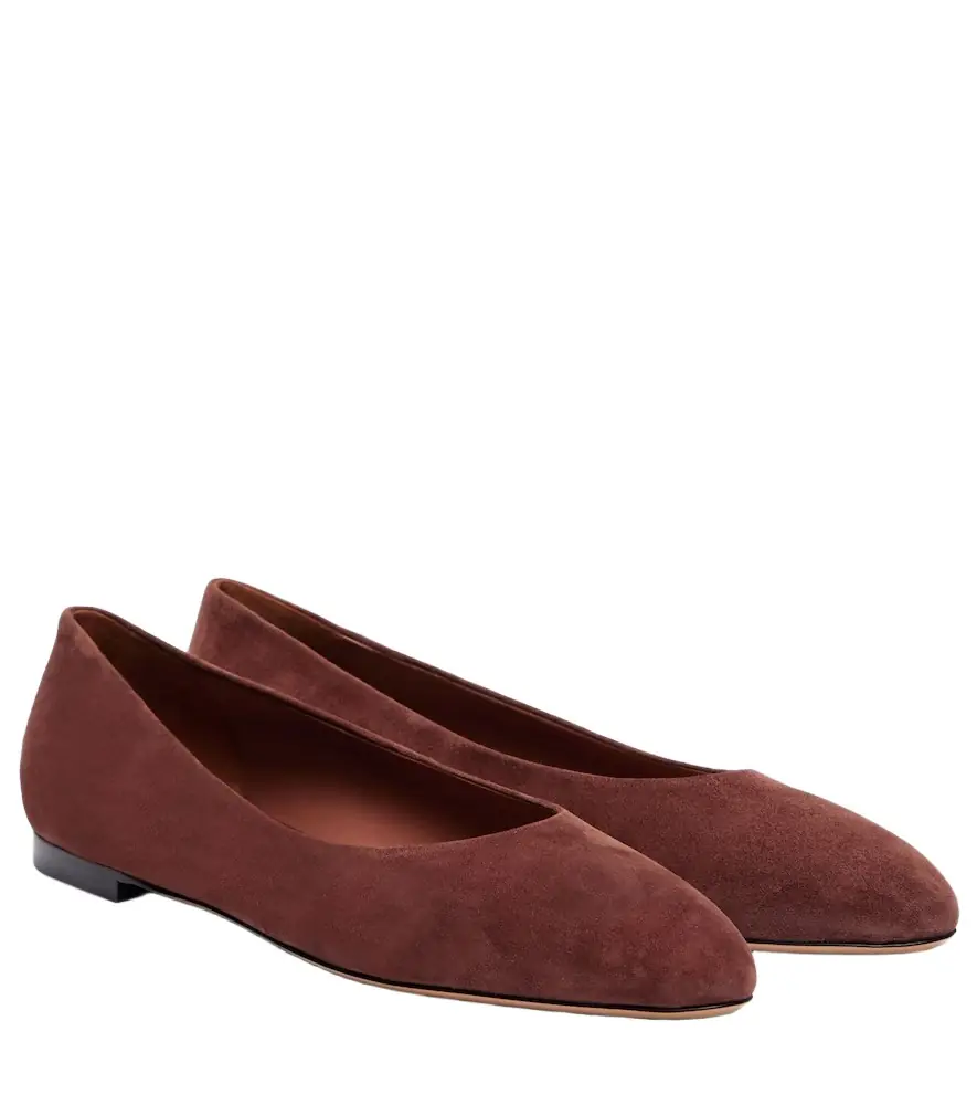Paris Texas Lavinia suede ballet flats