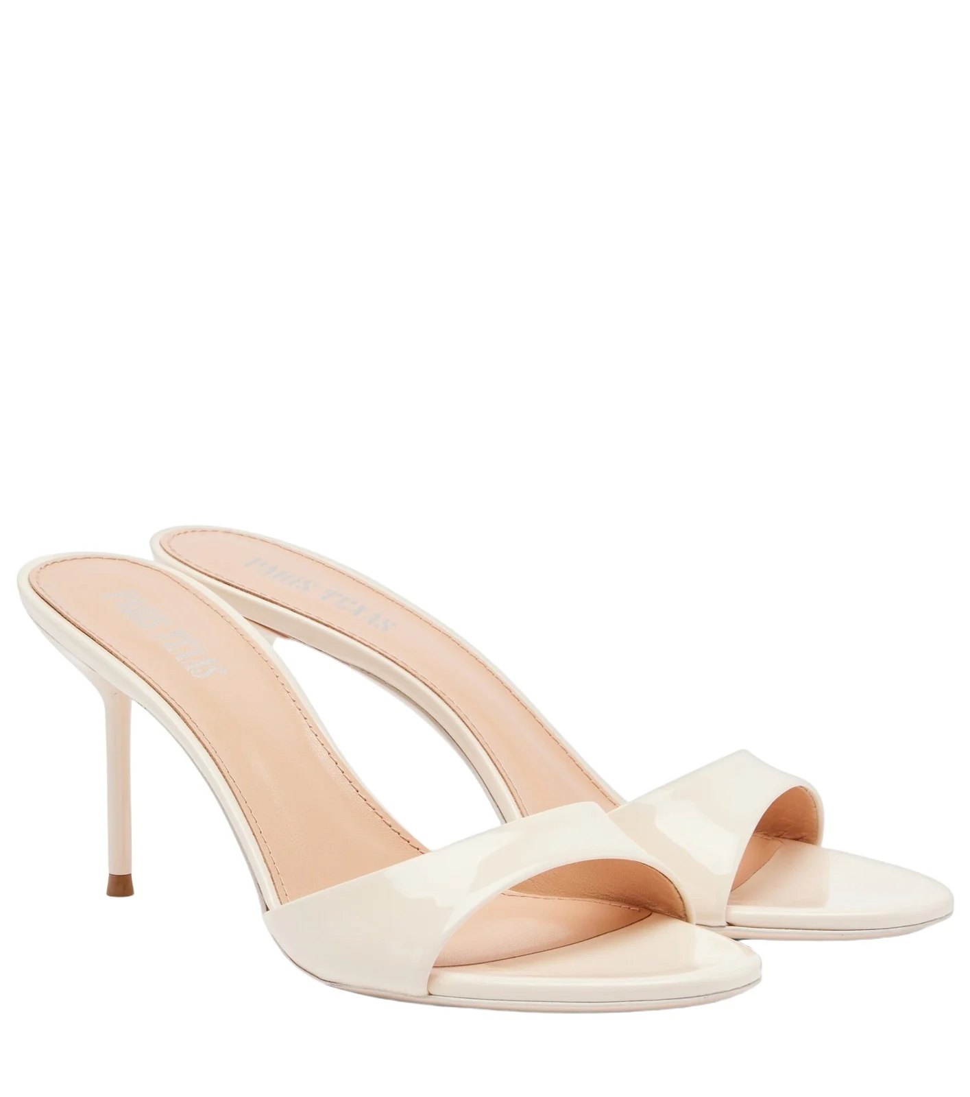 Lidia 70 patent leather mules