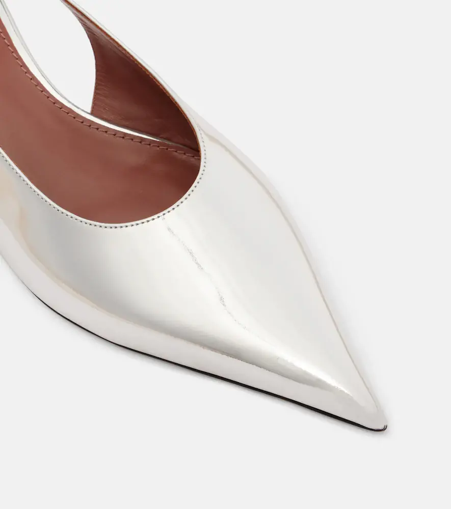 Paris Texas Jessica mirrored leather slingback pumps | Thumbnail 2 Paris Texas Jessica mirrored leather slingback pumps | Thumbnail 2