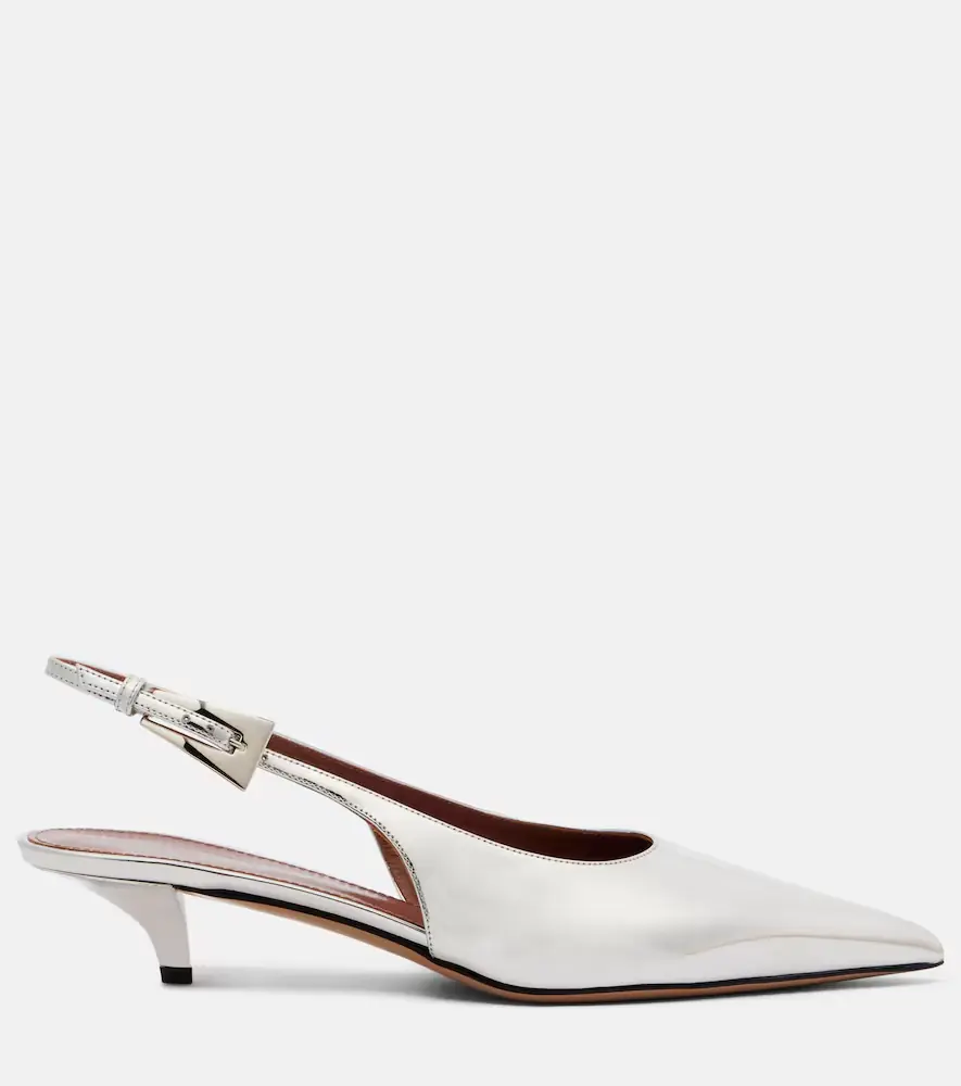 Paris Texas Jessica mirrored leather slingback pumps | Thumbnail 4 Paris Texas Jessica mirrored leather slingback pumps | Thumbnail 4