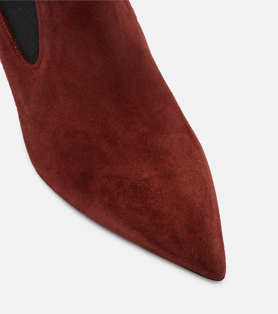 Paris Texas Anja 70 suede ankle boots | Thumbnail 4 Paris Texas Anja 70 suede ankle boots | Thumbnail 4