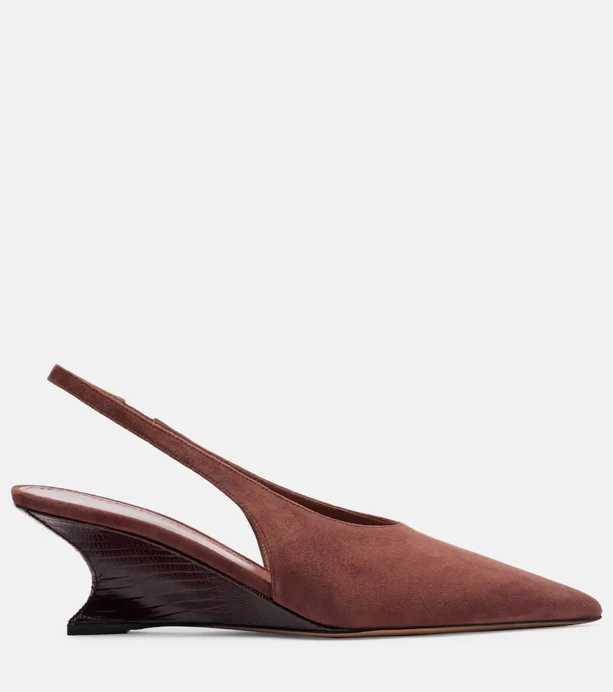 Paris Texas Nina 50 suede wedges | Thumbnail 4