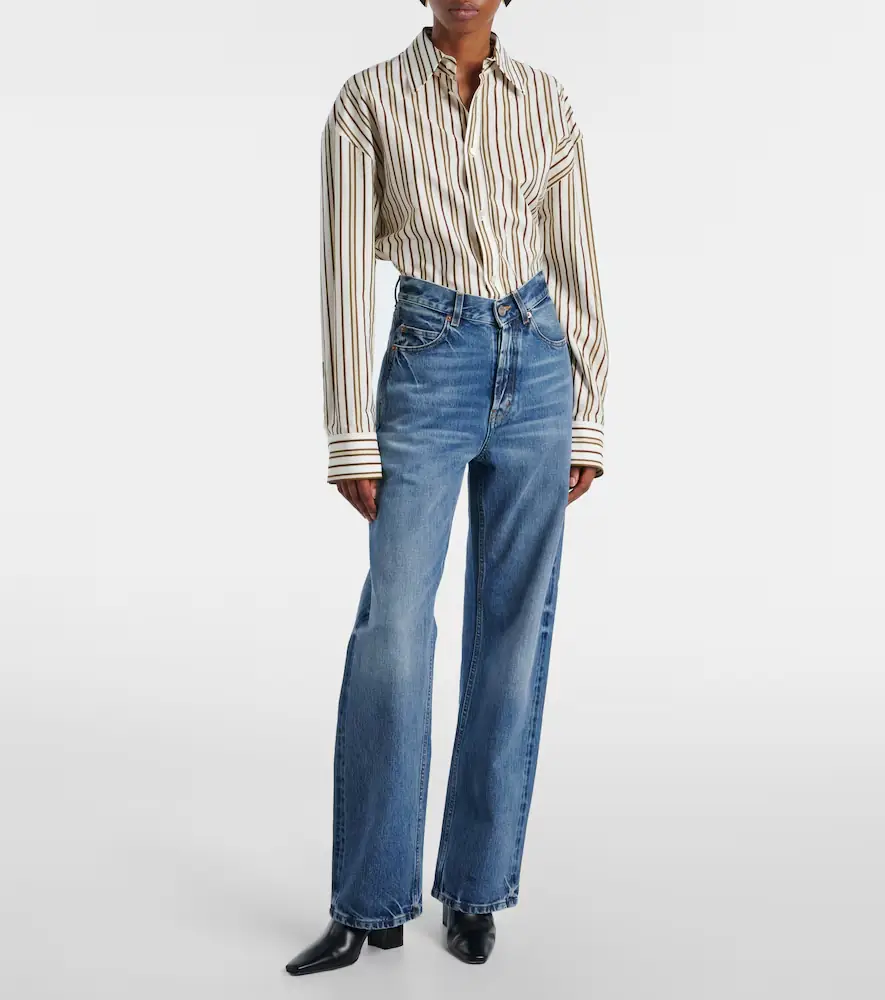 Saint Laurent V-Waist wide-leg jeans | Thumbnail 7