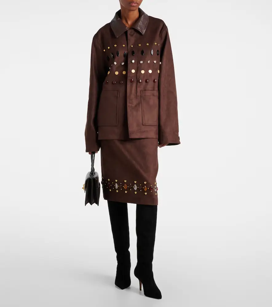 Paris Texas Jessica 75 suede knee-high boots | Thumbnail 5