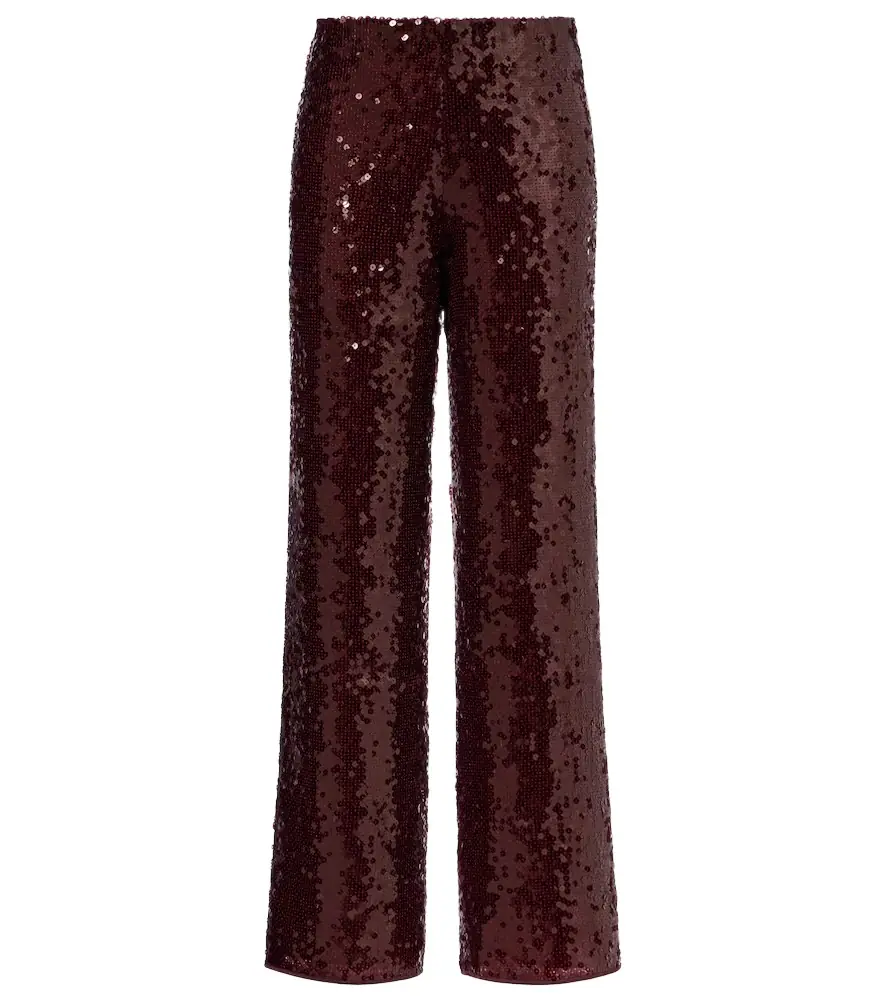Oséree Oséree Marylin sequined wide-leg pants