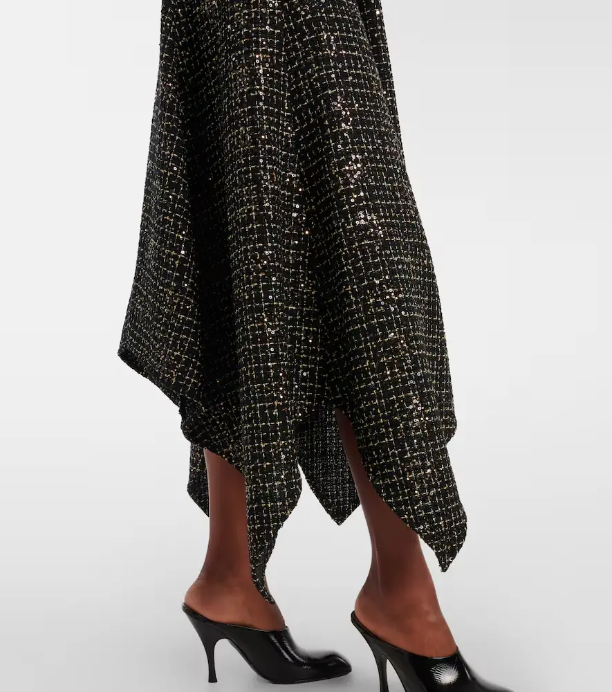 Safiyaa Okimi sequined tweed midi dress | Thumbnail 3 Safiyaa Okimi sequined tweed midi dress | Thumbnail 3
