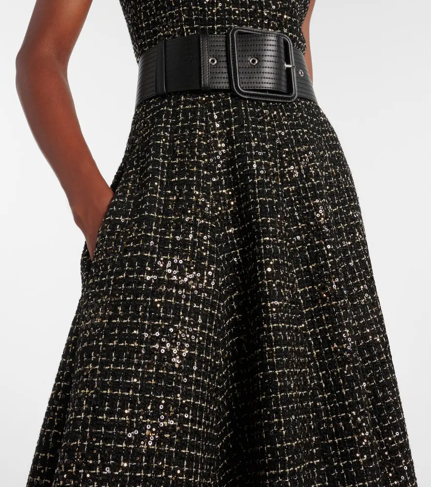 Safiyaa Okimi sequined tweed midi dress | Thumbnail 5 Safiyaa Okimi sequined tweed midi dress | Thumbnail 5