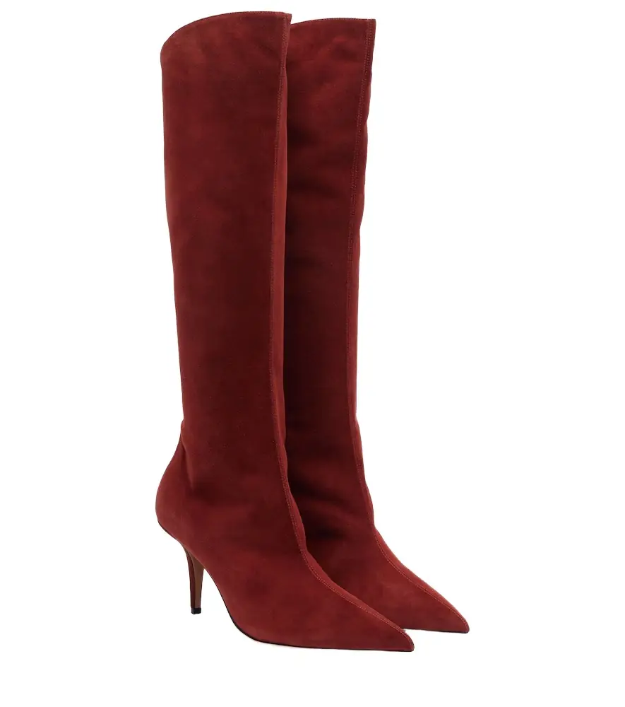 Paris Texas Jessica 75 suede knee-high boots