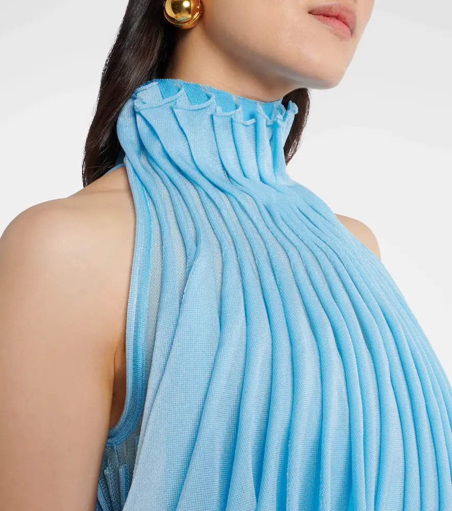 ALAÏA Pleated mesh crop top | Thumbnail 5 ALAÏA Pleated mesh crop top | Thumbnail 5