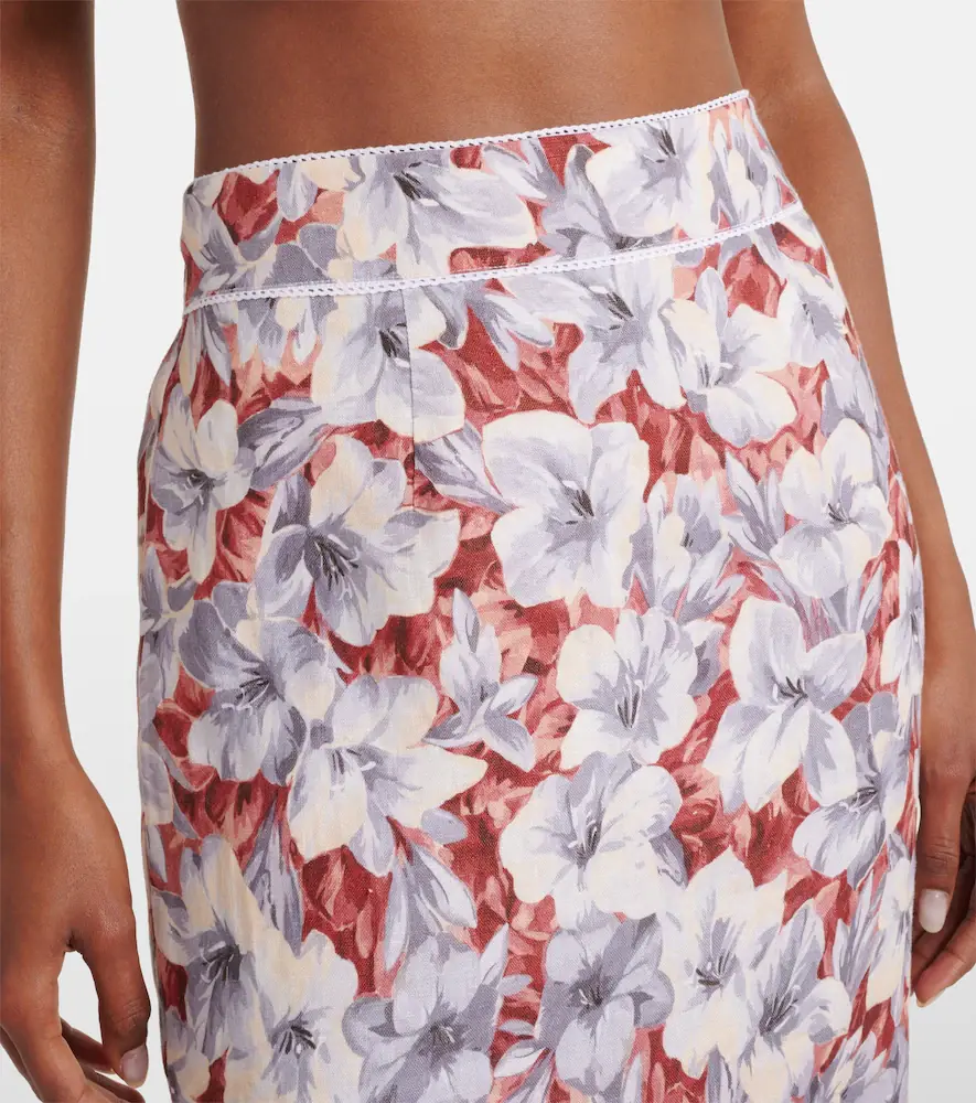 Posse Emma floral linen maxi skirt | Thumbnail 3