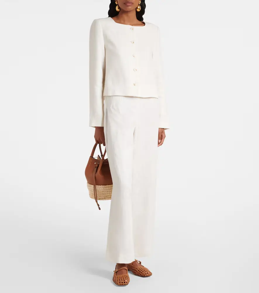 Posse Emma cropped linen jacket | Thumbnail 5