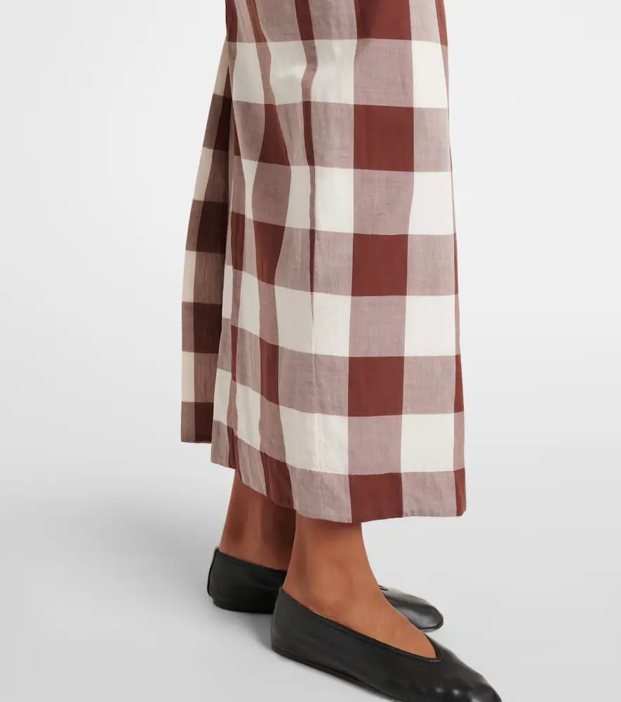 Posse Mira gingham cotton maxi skirt | Thumbnail 5