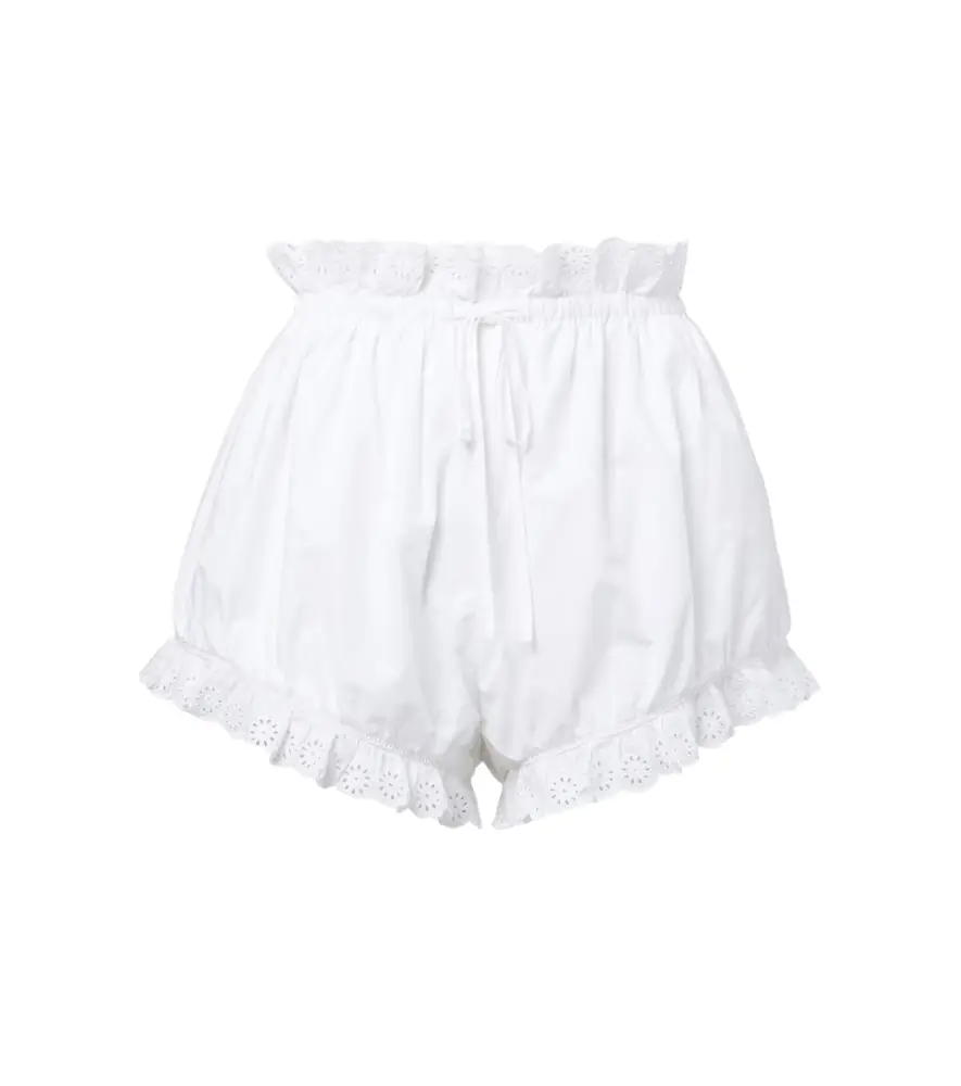 Posse Ezra broderie anglaise cotton shorts