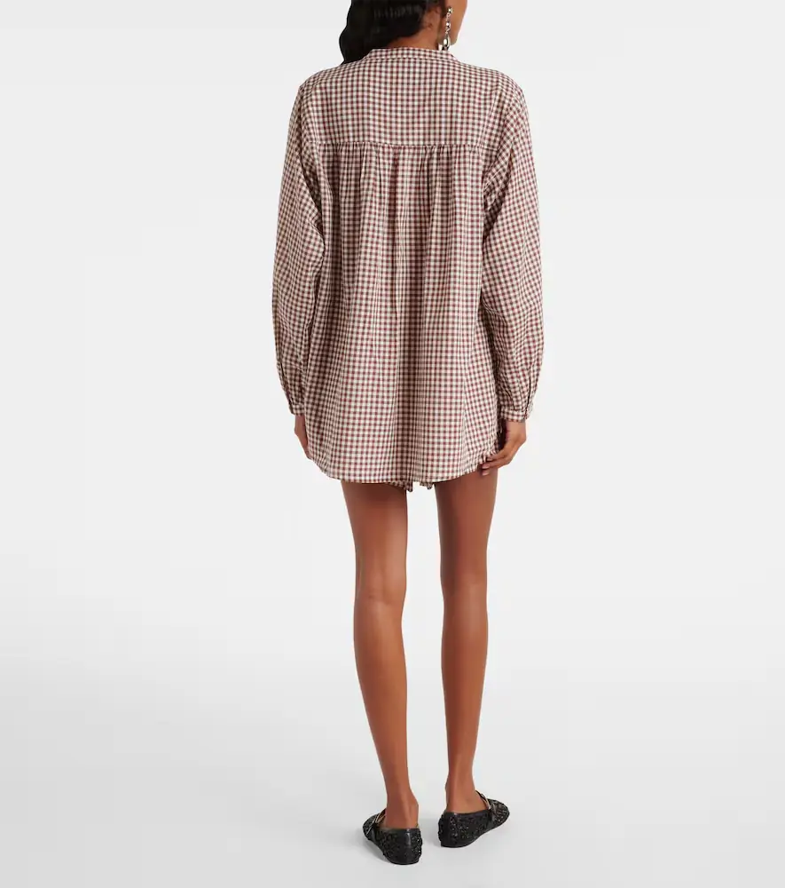 Posse Mira gingham cotton shirt | Thumbnail 4