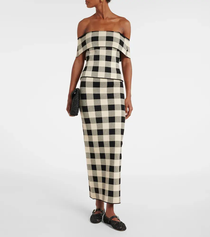 Posse Pippa checked maxi skirt | Thumbnail 4 Posse Pippa checked maxi skirt | Thumbnail 4