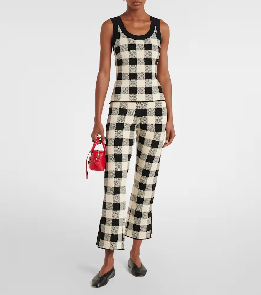 Posse Pippa checked tank top | Thumbnail 2