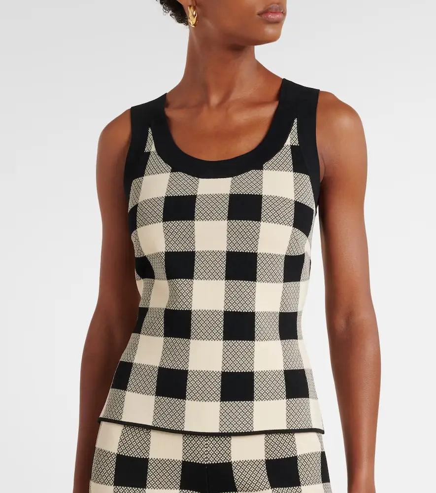 Posse Pippa checked tank top | Thumbnail 3