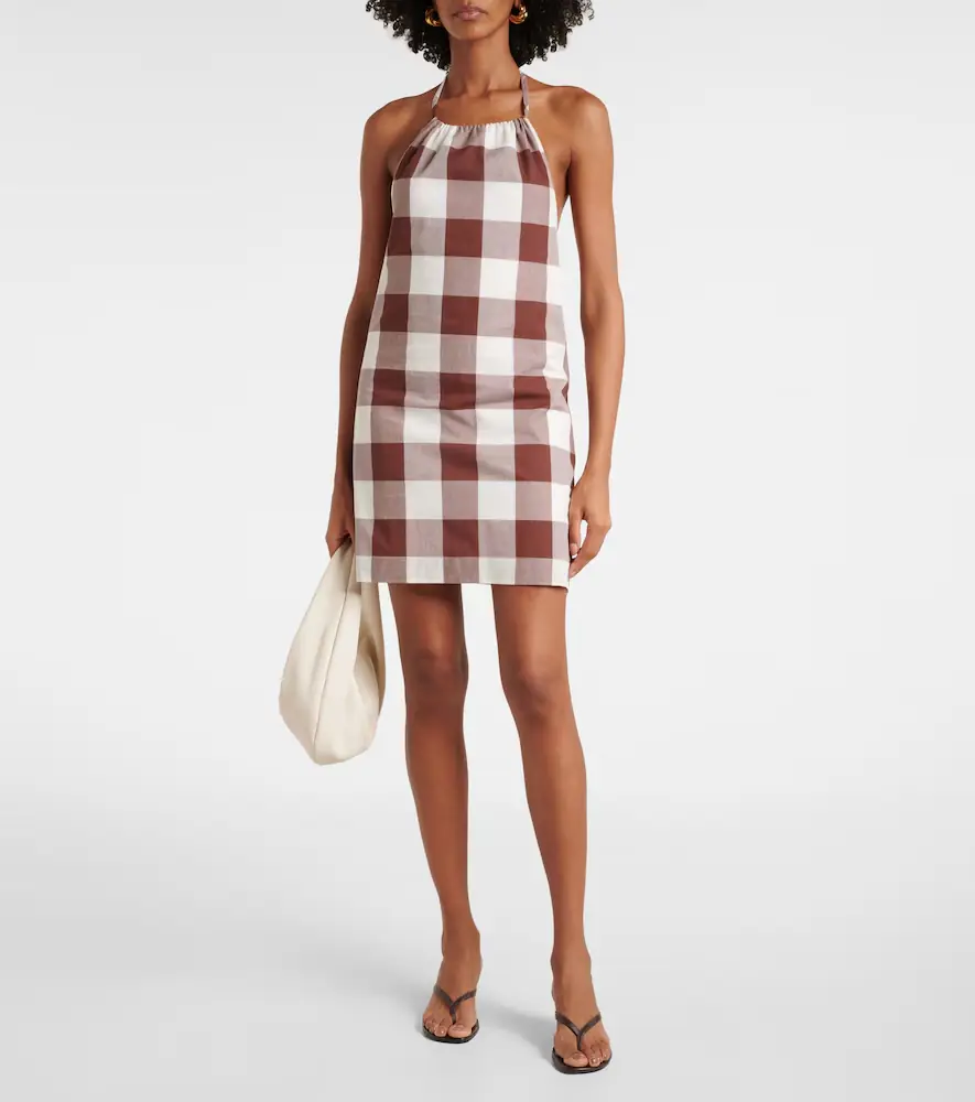 Posse Callie gingham cotton minidress | Thumbnail 2