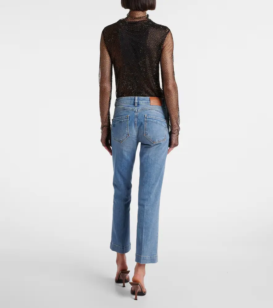Sportmax Schermo low-rise cropped bootcut jeans | Thumbnail 4 Sportmax Schermo low-rise cropped bootcut jeans | Thumbnail 4