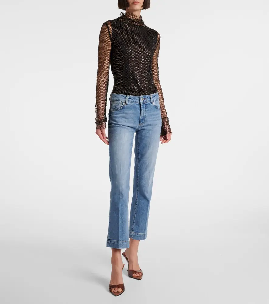 Sportmax Schermo low-rise cropped bootcut jeans | Thumbnail 5 Sportmax Schermo low-rise cropped bootcut jeans | Thumbnail 5