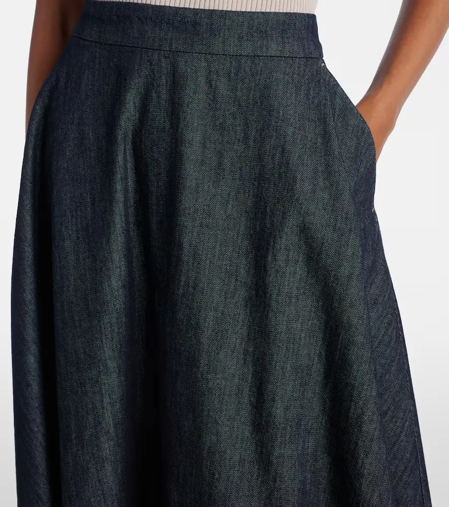 'S Max Mara Cecile denim midi skirt | Thumbnail 4 'S Max Mara Cecile denim midi skirt | Thumbnail 4